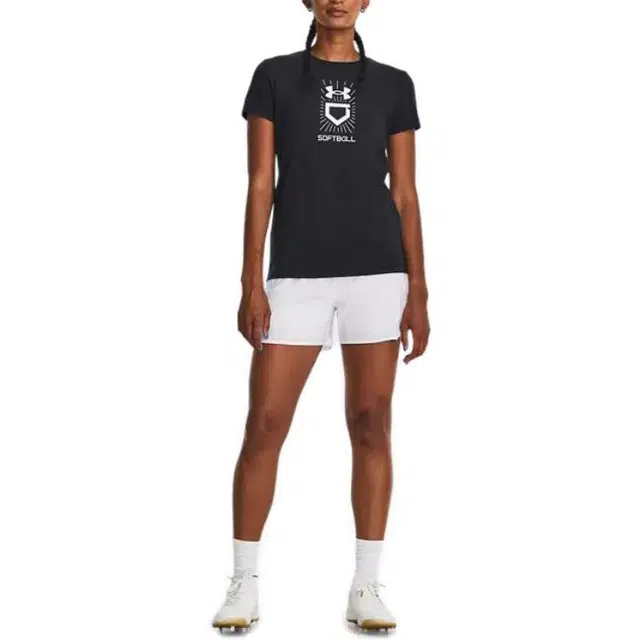 Under Armour Ua Softball Vertical Logo Short Sleeve T