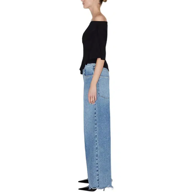 Khy SS24 DROP 005 Off Shoulder Pleated T-shirt T Black