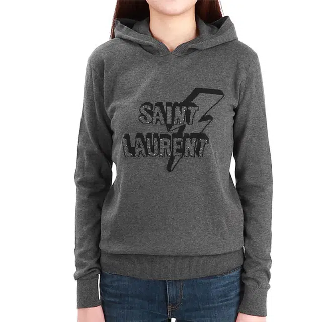 SAINT LAURENT Hoodie Grey