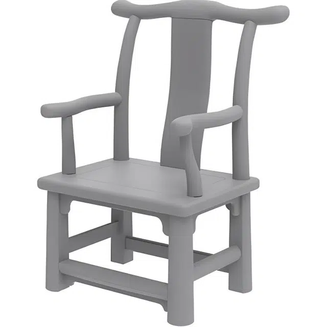 巧合 榫卯积木 苏州博物馆明式官帽椅 灰色/棕色 吊卡