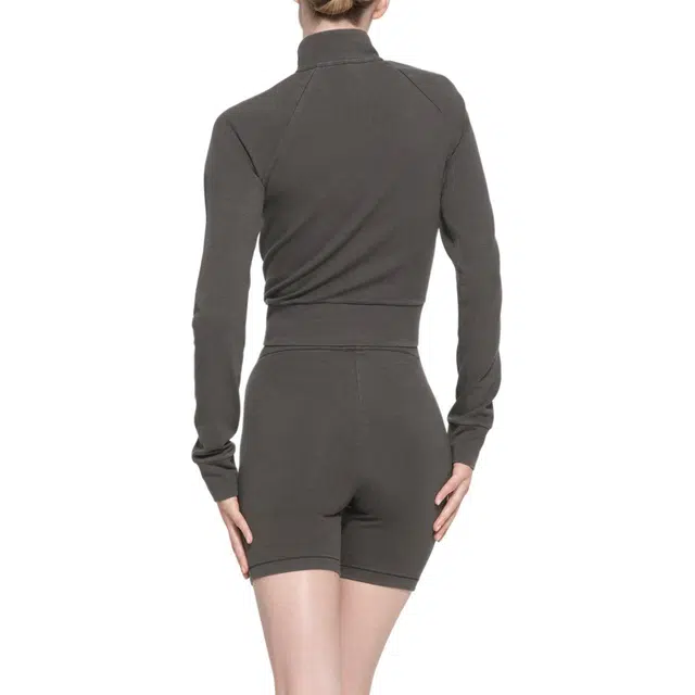 SKIMS SS24 OUTDOOR BIKE SHORT WASHED ONYX
