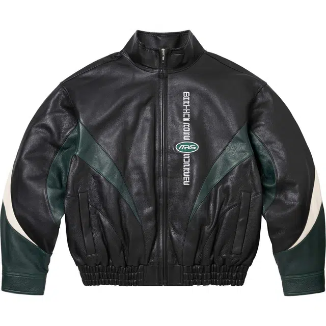 Supreme x Martine rose FW24 WEEK4 Leather Jacket logo