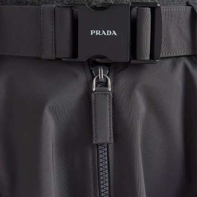 PRADA Technical Fabric Midi-Skir