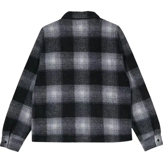 Stussy Shadow Plaid Sherpa Zip Shirt