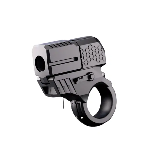 雄俊 手枪模型解压玩具 手指发射器迷你跳壳款