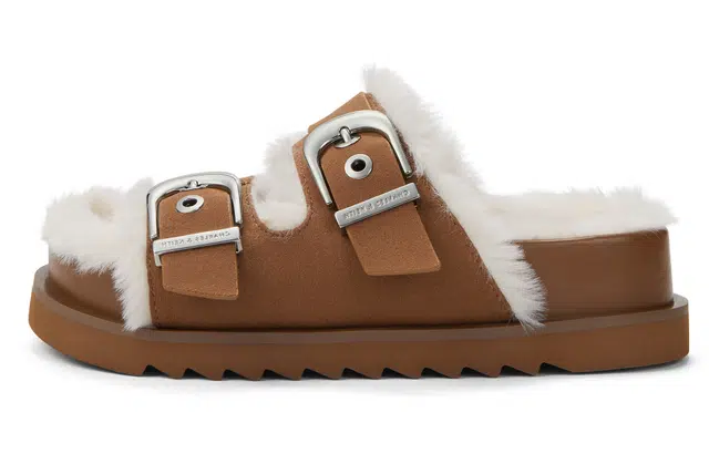 CHARLESKEITH ck EVA 3.5cm BrownSilverBeige