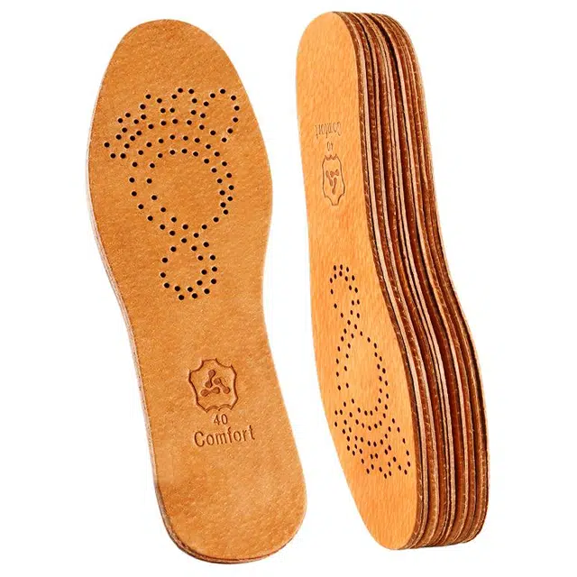 足印部落 商务皮鞋防臭专用软底舒适透气吸汗 猪皮 鞋垫 男女同款情侣款