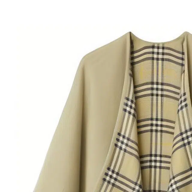 Burberry Check Wool Reversible Cape