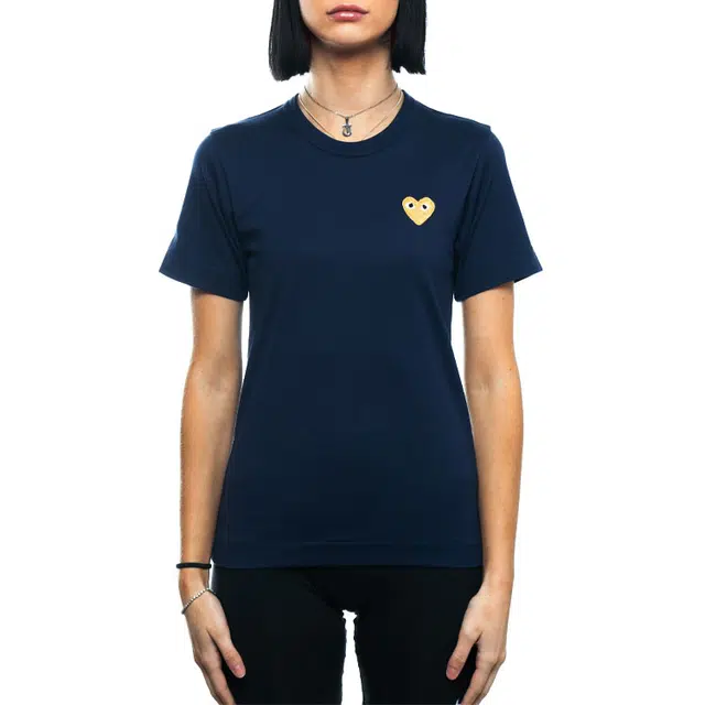 CDG Play Comme Des Garcons Gold Heart T
