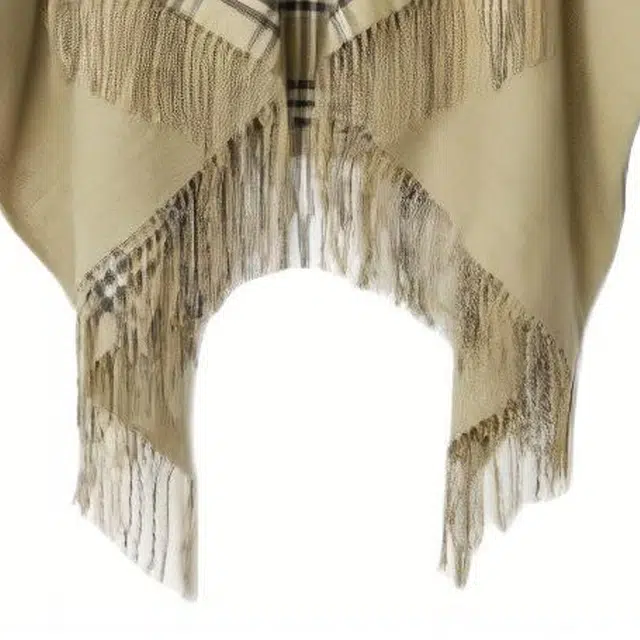 Burberry Check Wool Reversible Cape