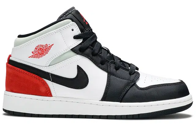 Jordan Air Jordan 1 Mid "Black Toe" GS