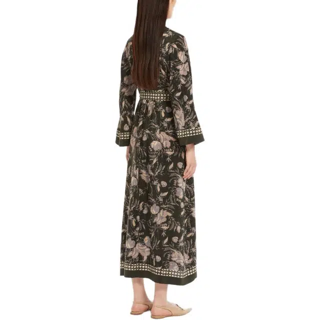 MaxMara Fedra Printed Crepe De Chine Dress V