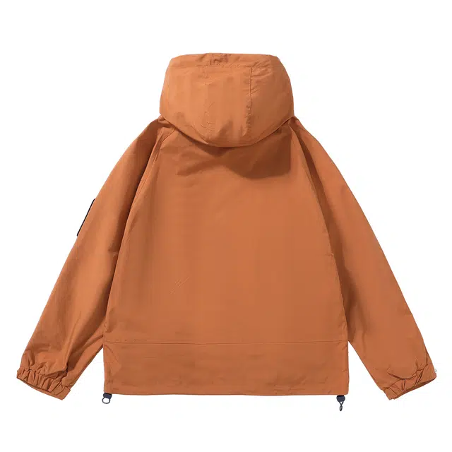 雅鹿  美式连帽宽松百搭时尚潮牌户外登山服三防  防水防风耐磨冲锋衣 男女同款
