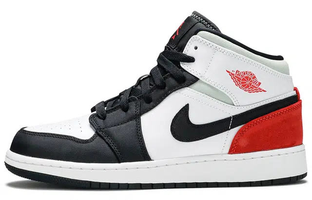 Jordan Air Jordan 1 Mid "Black Toe" GS