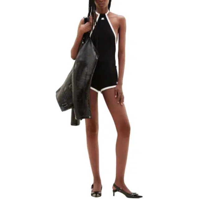 COURREGES Mini Contrast Shorts