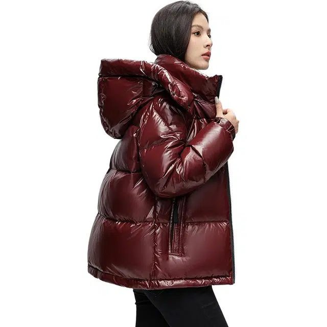 鸭鸭 时尚百搭加厚鸭绒保暖休闲短款连帽羽绒服 男女同款