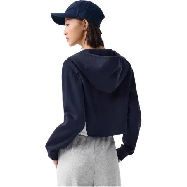 森马 时尚连帽拼色百搭夹克外套 女款