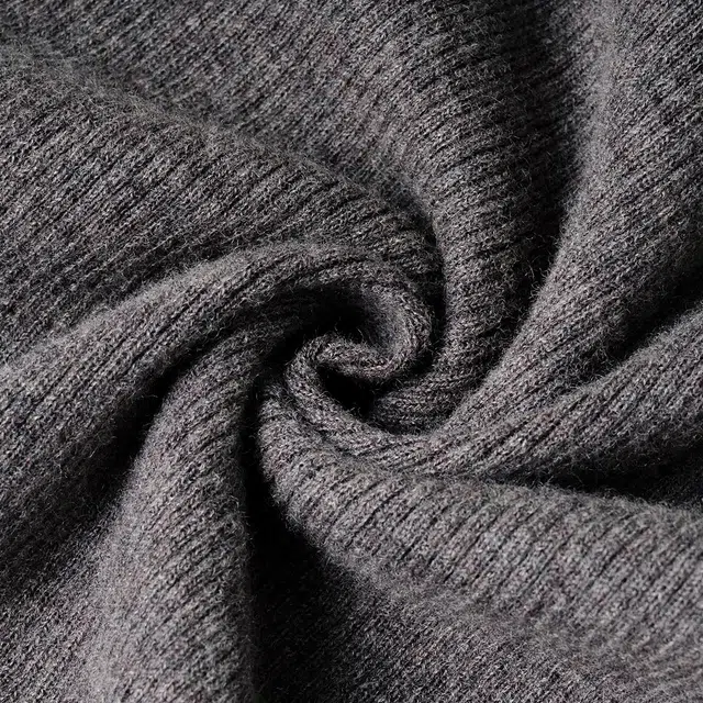 米思阳 纯色通勤简约针织衫 女款 深灰色