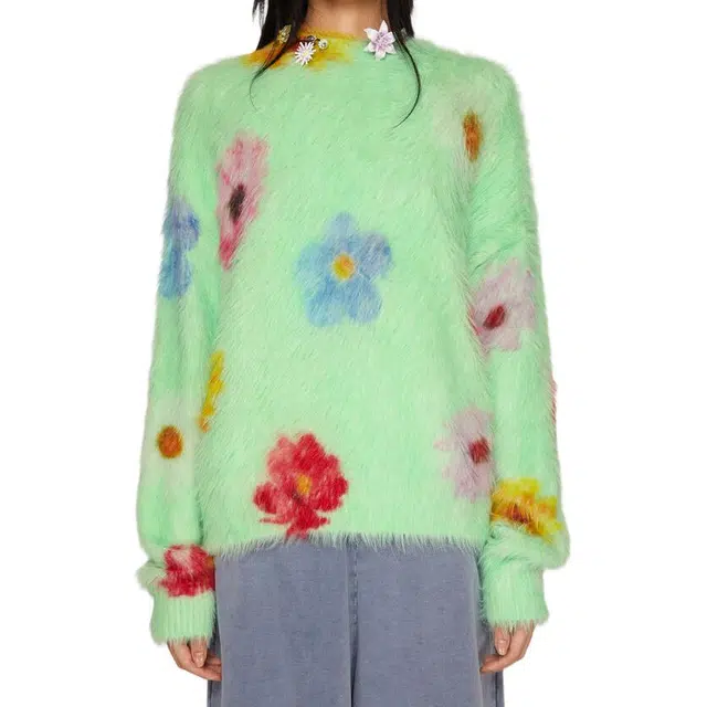 Acne Studios Printed Fluffy Jumper