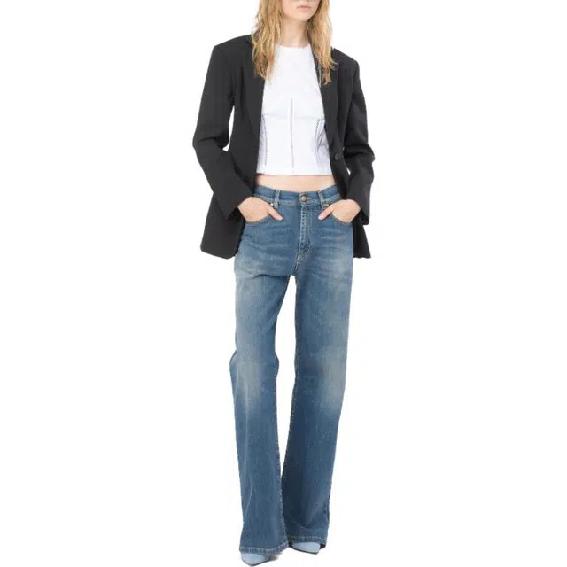 PINKO T-Shirt Effetto Bustier T
