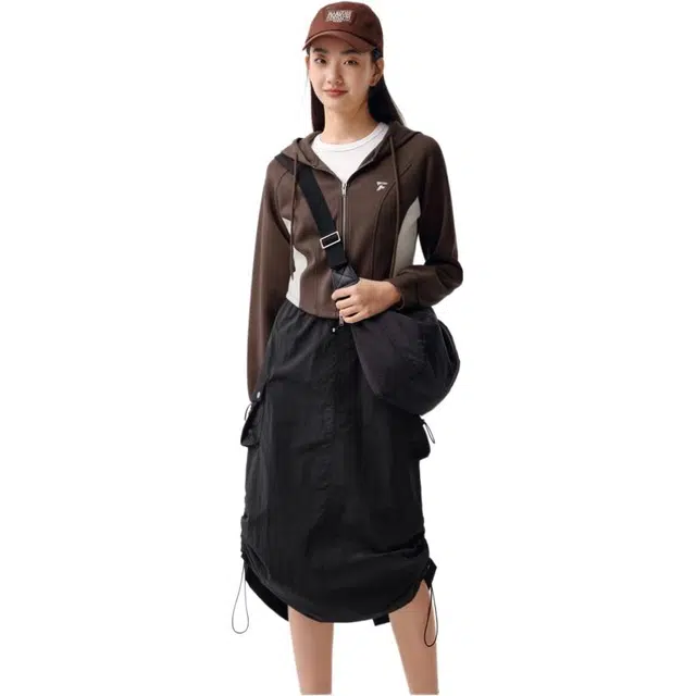 森马 时尚连帽拼色百搭夹克外套 女款