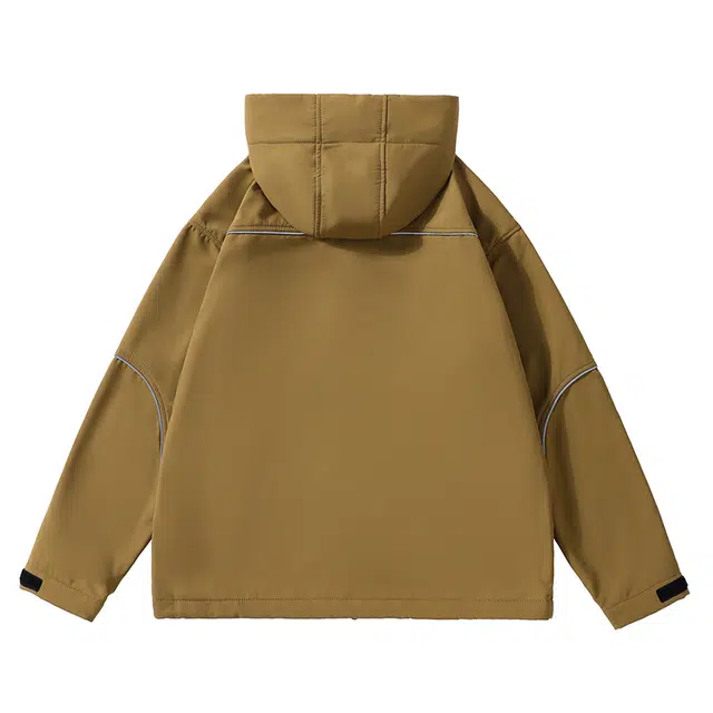 雅鹿  高街技能连帽宽松百搭 冲锋衣 男女同款