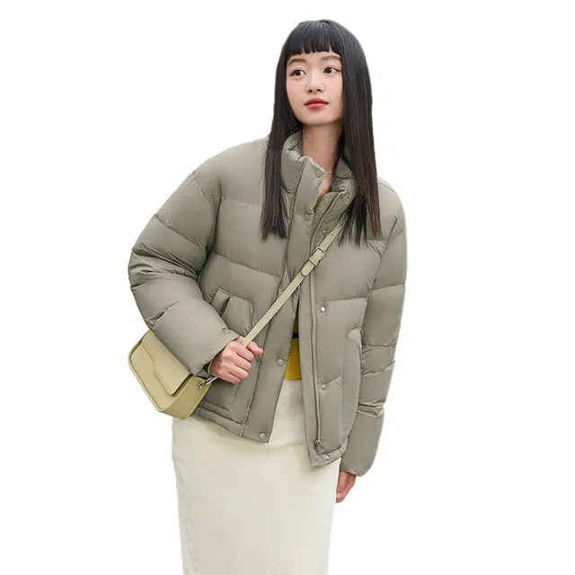 坦博尔 纯色云感泡芙羽绒服 女款