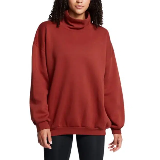 Under Armour Icon Fleece Oversized Mock Crew