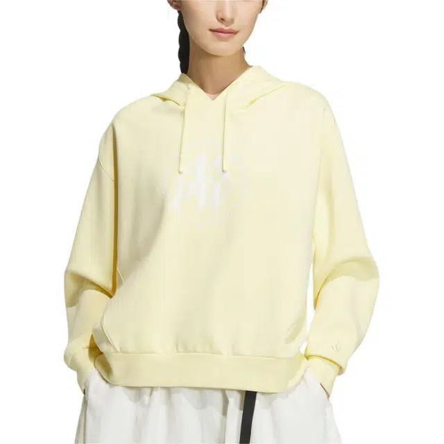 adidas Lounge FW24 ELEVATED DOUBLEKNIT HOODIE Logo