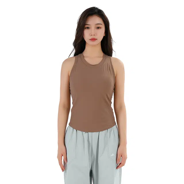美力城 舒适纯色简约修身背心 女款