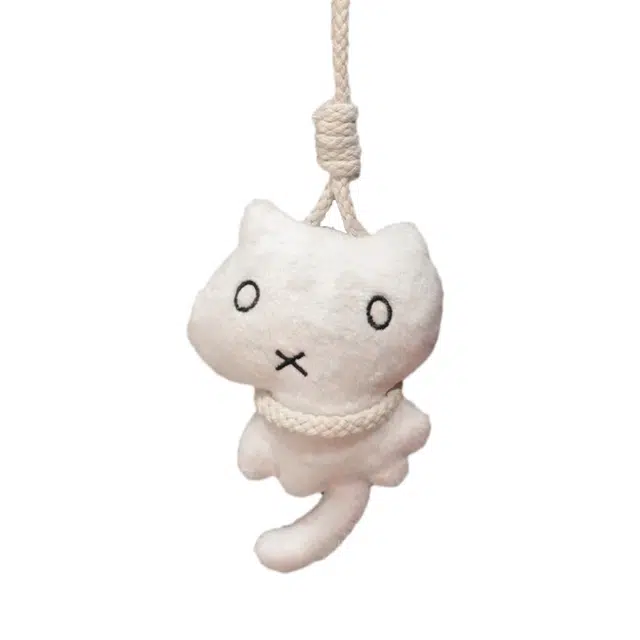 一点潮玩 可爱上吊小猫 创意萌趣搞笑挂饰 玩偶 毛绒挂件 小号高