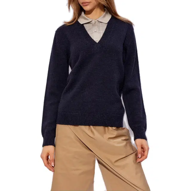LOEWE Trompe L'oeil Sweater In Wool And Silk V