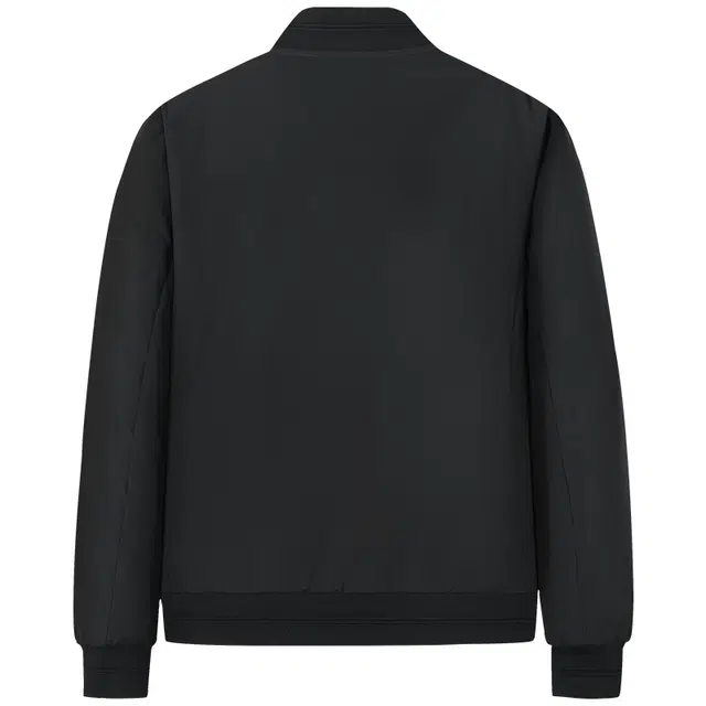 与狼共舞 金丝刺绣商务休闲防风保暖短款棒球领羽绒服 男款 黑色