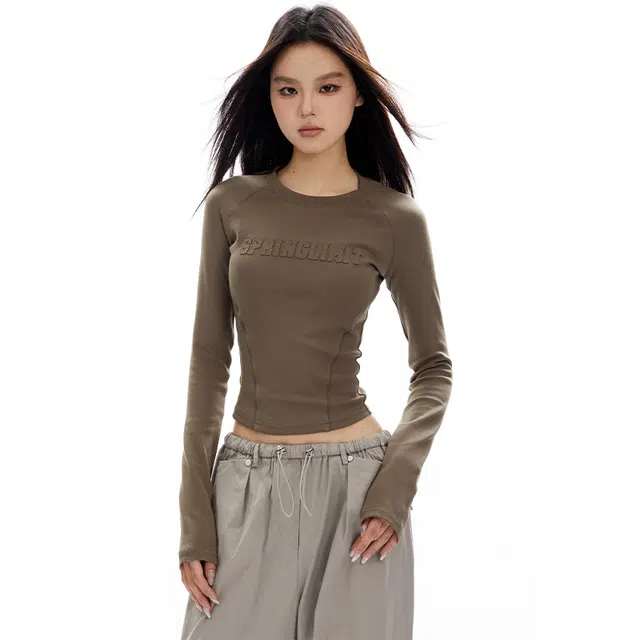 APEA Classic Letter Patch Knit Sweater