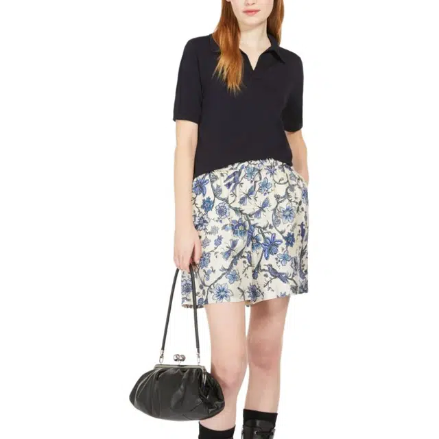 WEEKEND MaxMara Roncolo Silk And Cotton Yarn Polo Sweater VPolo