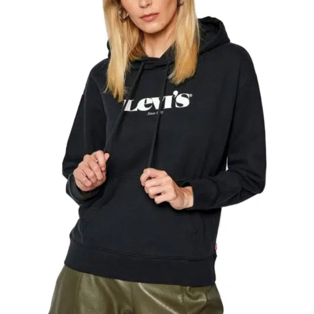 Levis Logo Hoodie Black