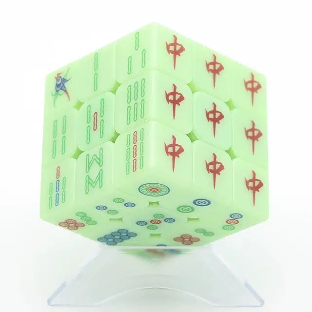 一点潮玩 个性麻将魔方 创意顺滑透明 早教益智玩具