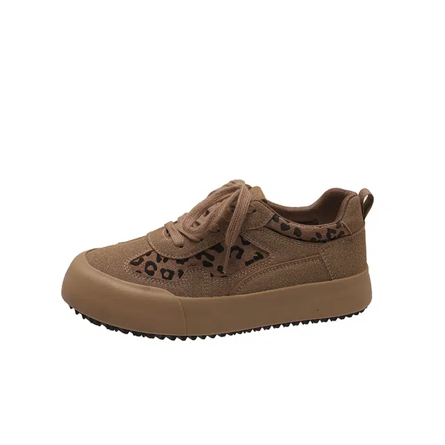 小鹿米利 时尚潮流软底 耐磨 低帮 板鞋 女款 驼色