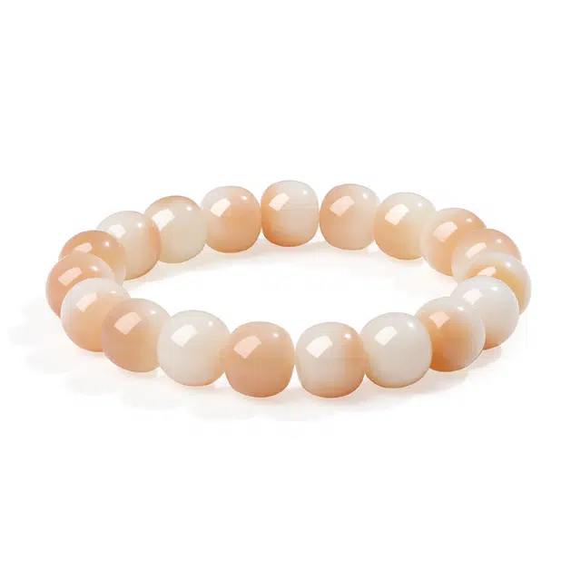 【普陀山官方已祝福】 普陀山文创 桃花朵朵文玩佛珠绕指柔素串 礼盒装 白玉菩提 手串 男女同款情侣款