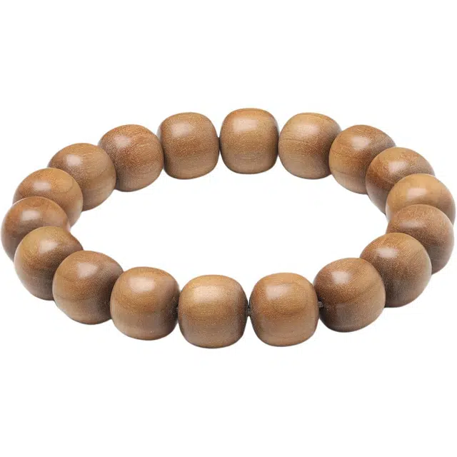 三檀小舍 国风国潮 桶珠老型珠文玩素串念珠盘玩檀香老料 檀木 手串 男女同款情侣款