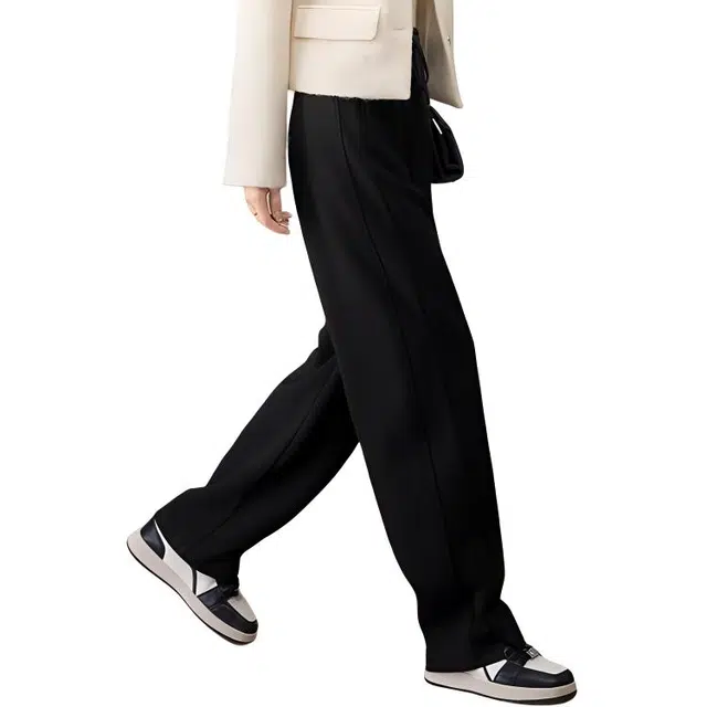 娅丽达 纯色系带简约休闲裤 女款