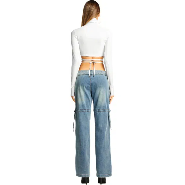 I.AM.GIA NAIMA CARGO PANT BLUE