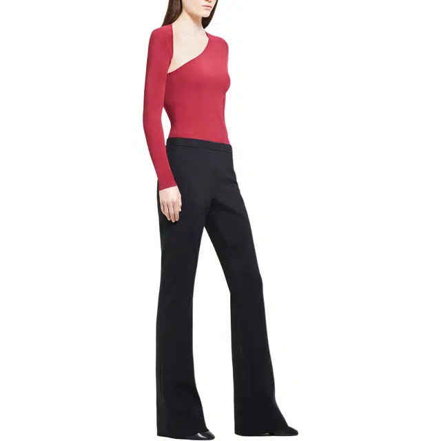 COURREGES FW24 SLASH TOP T Grenat