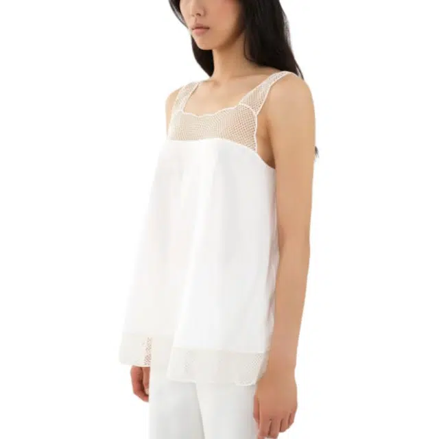 Chloe Guipure-Detail Tank Top