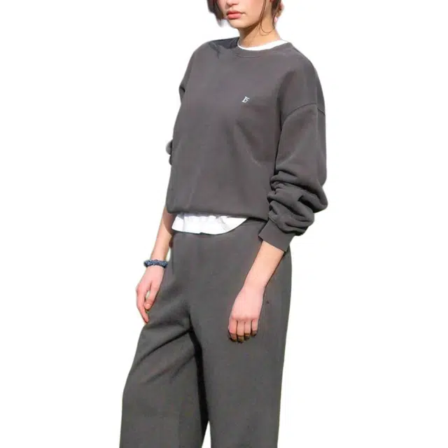 LOW CLASSIC Lc SOFT SWEATSHIRT CHARCOAL