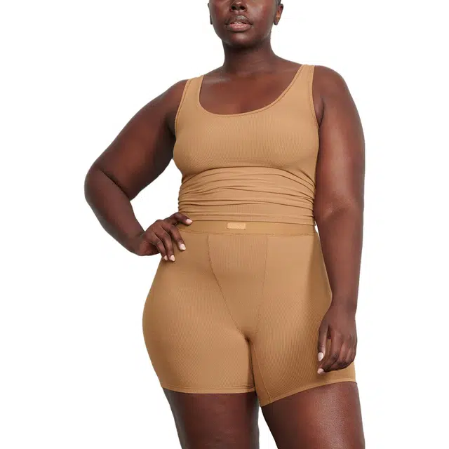 SKIMS SOFT LOUNGE TANK CAMEL