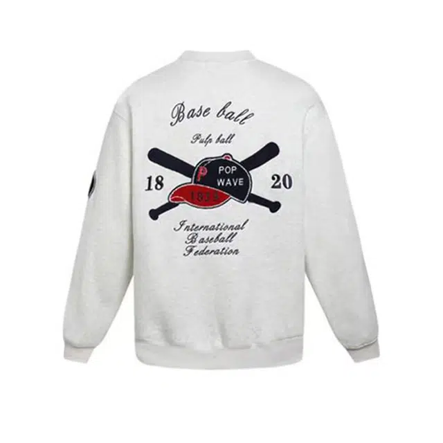 识恩 炸街贴牌套头圆领宽松时尚字母黑标美式复古卫衣 女款