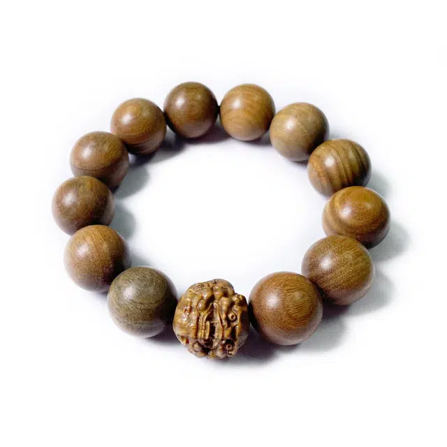 【正品已祝福】 九隆古 招财转运貔貅佛珠盘玩 新中式国潮吞金兽国风 招财纳福 本命年 考试考研上岸 绿檀 手串 男女同款情侣款