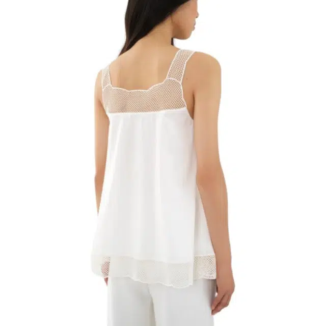 Chloe Guipure-Detail Tank Top