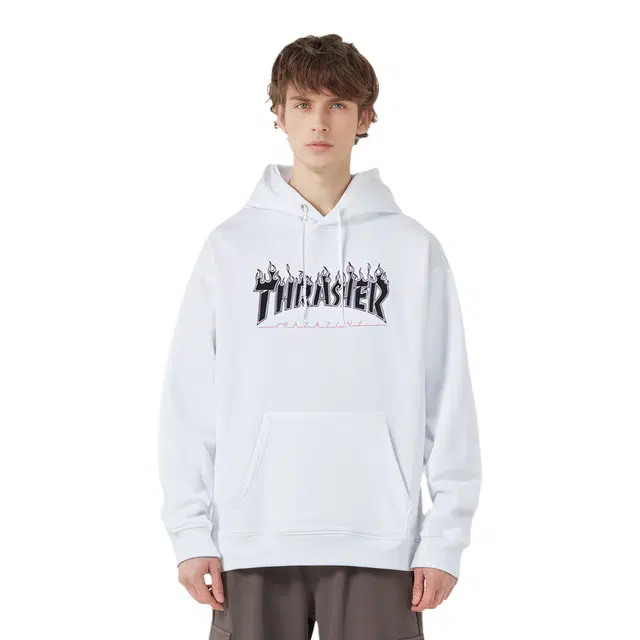 Thrasher Death Pink Flame Hooded Sweatshirt